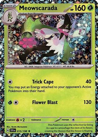 Meowscarada (Sparkle Holo) (15) Holofoil - Miscellaneous Cards & Products