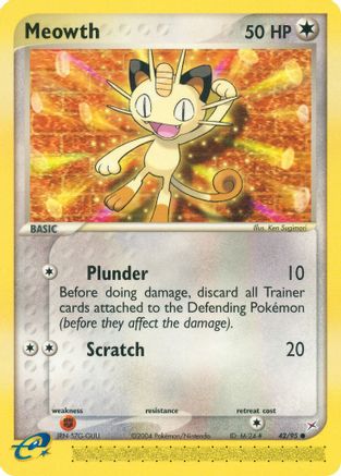 Meowth (42) Reverse Holofoil - Team Magma vs Team Aqua