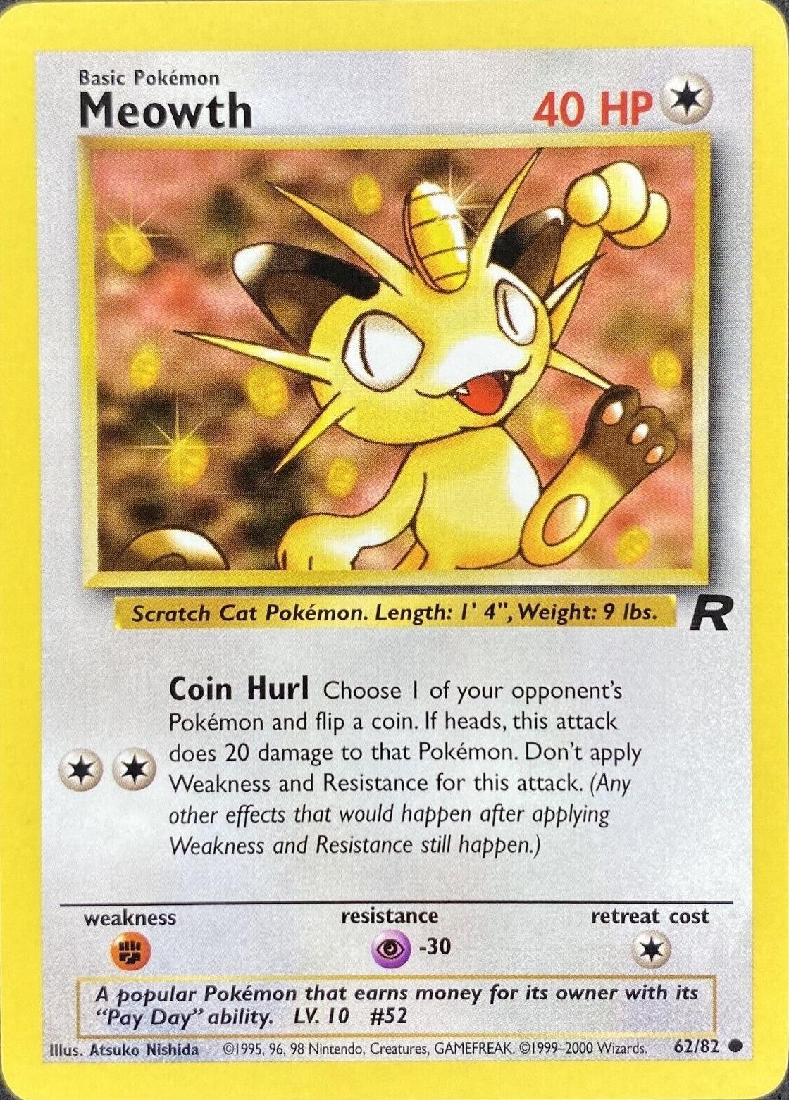 Meowth (62) (Unlimited) - Team Rocket