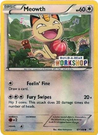 Meowth (Build-A-Bear Workshop Exclusive) (67) - Miscellaneous Cards & Products