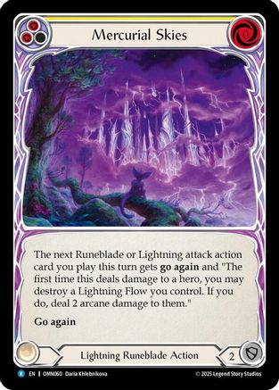 Mercurial Skies (Yellow) (OMN060) - Omens of the Third Age