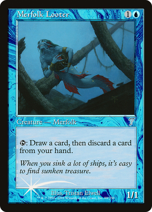 Merfolk Looter (089) Foil - Seventh Edition