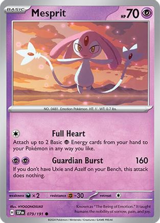 Mesprit (79) Reverse Holofoil - Surging Sparks