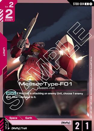 Messer Type-F01 (ST08-004) - Starter Deck 08: Flash of Radiance