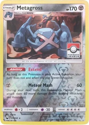 Metagross (Pokemon League) (95) Reverse Holofoil - League & Championship Cards