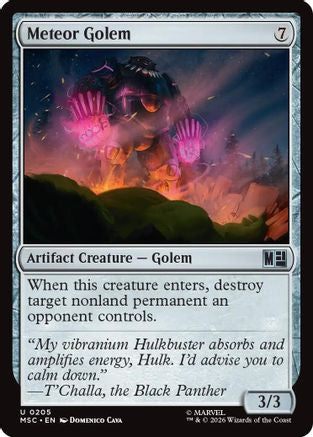 Meteor Golem (205) Surge Foil - Commander: Marvel Super Heroes