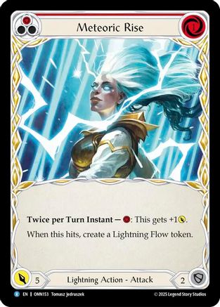 Meteoric Rise (OMN153) Rainbow Foil - Omens of the Third Age