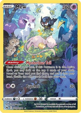 Mew (GG10) Holofoil - Crown Zenith