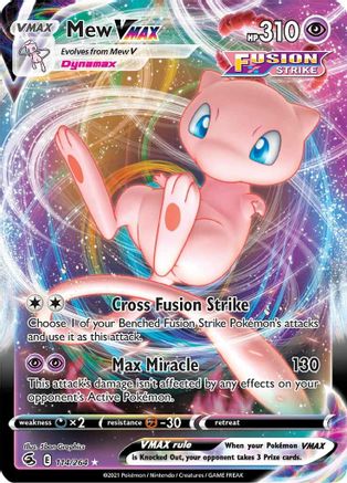 Mew VMAX (114) Holofoil - Fusion Strike