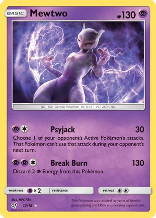 Mewtwo (12) Holofoil - Detective Pikachu