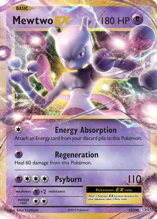 Mewtwo EX (52) Holofoil - Evolutions