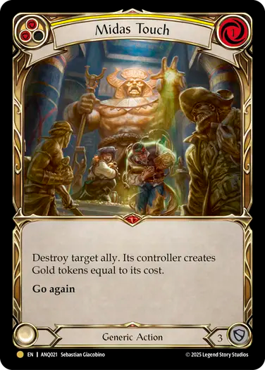 Midas Touch (ANQ021) Cold Foil - Compendium of Rathe: Antiquity Pack