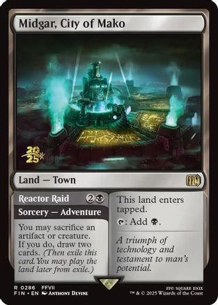 Midgar, City of Mako // Reactor Raid (286) Foil - FINAL FANTASY