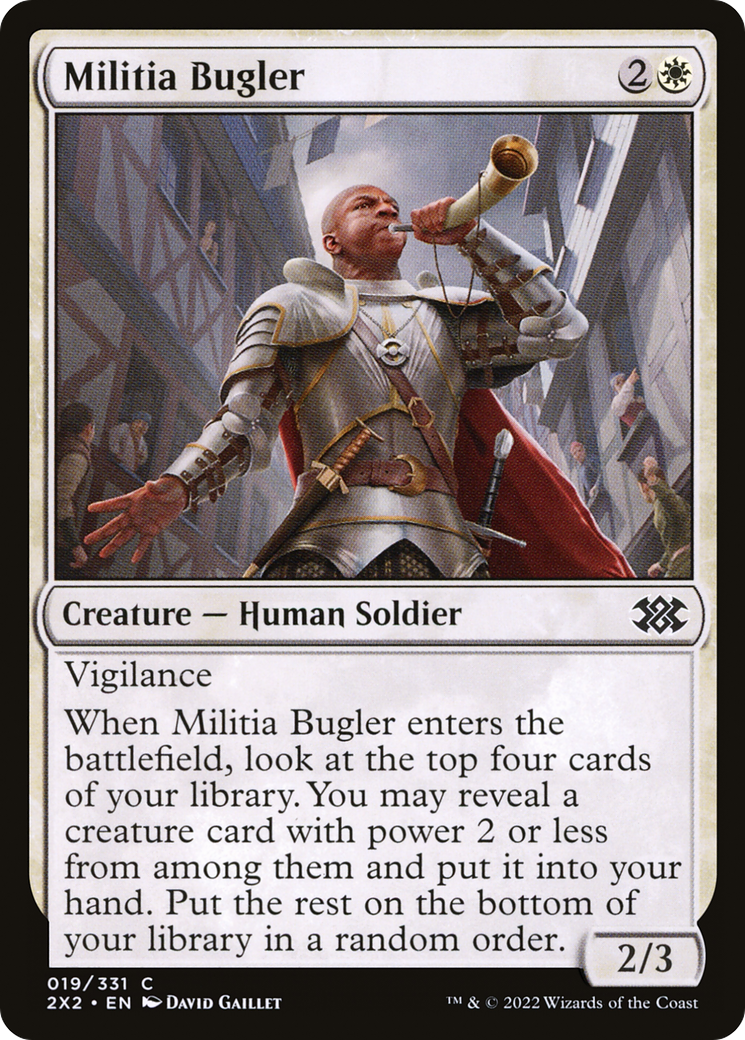 Militia Bugler (019) Foil - Double Masters 2022