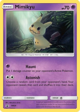 Mimikyu (SM29) Holofoil - Black Star Promos