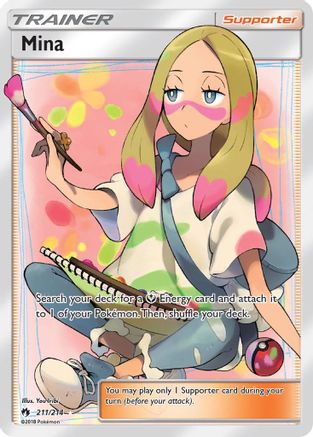 Mina (Full Art) (211) Holofoil - Lost Thunder