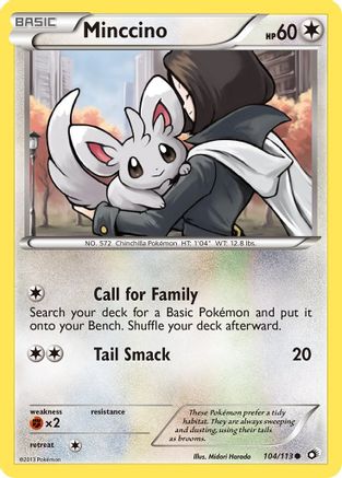 Minccino (104) Reverse Holofoil - Legendary Treasures