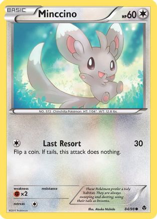 Minccino (84) Reverse Holofoil - Emerging Powers