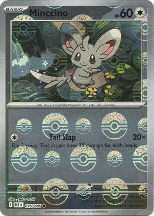 Minccino (Poke Ball Pattern) (75) Reverse Holofoil - Black Bolt