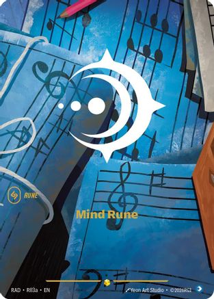 Mind Rune (Alternate Art) (R03a) Foil - Radiance
