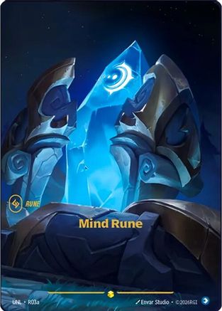 Mind Rune (Alternate Art) (R03a) Foil - Unleashed