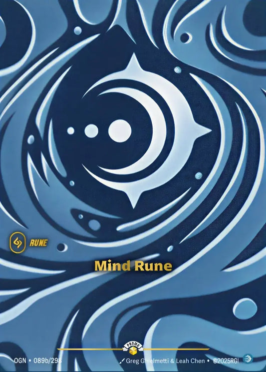 Mind Rune (OGN) (089b) Foil - Riftbound Promotional Cards