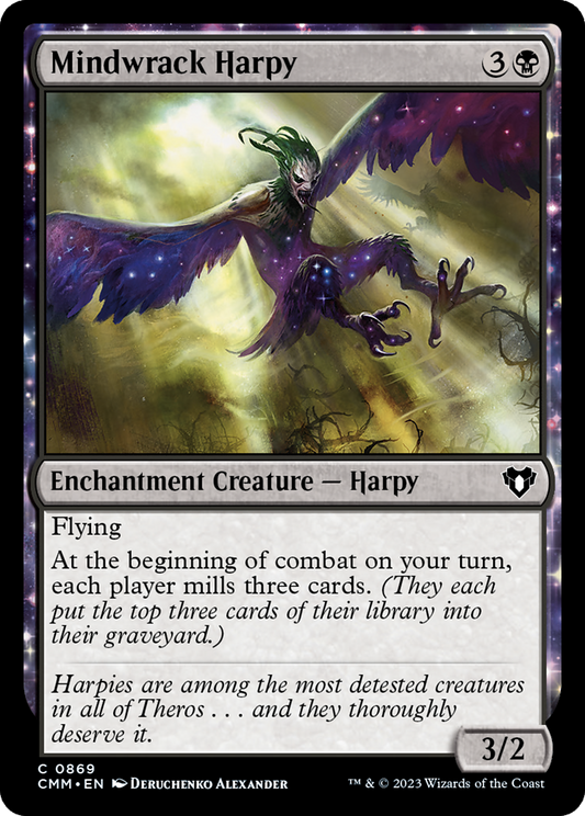 Mindwrack Harpy (869) - Commander Masters
