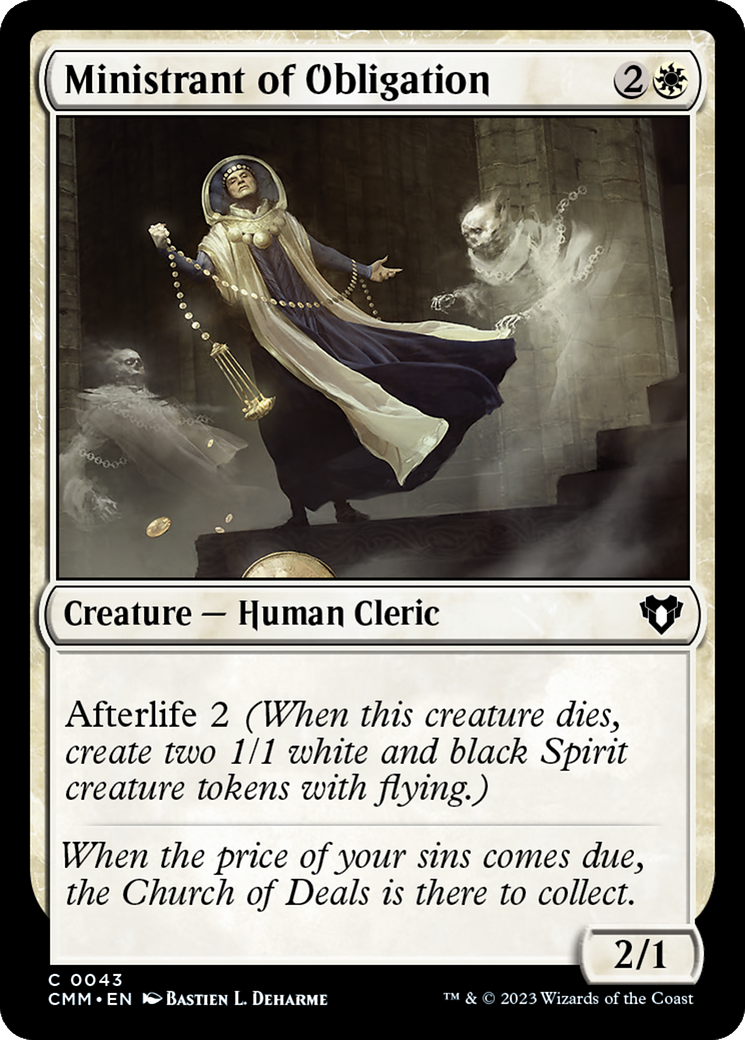 Ministrant of Obligation (043) Foil - Commander Masters