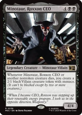 Minotaur, Roxxon CEO (539) Foil - Commander: Marvel Super Heroes