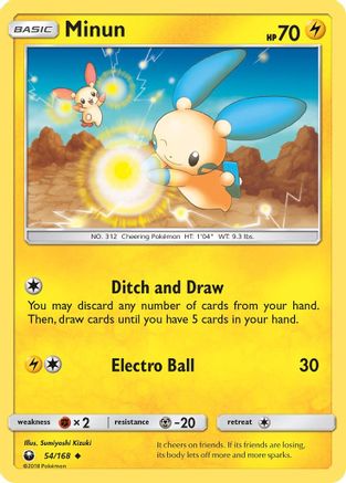 Minun (54) Reverse Holofoil - Celestial Storm