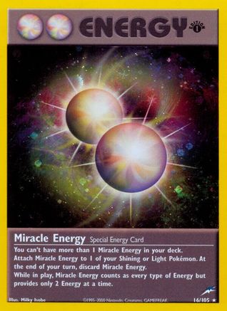 Miracle Energy (16) (1st Edition) Holofoil - Neo Destiny