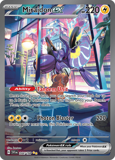 Miraidon ex (Alternate Full Art) (244) Holofoil - Scarlet & Violet