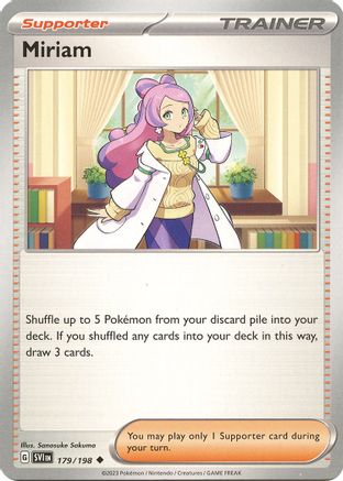 Miriam (179) Reverse Holofoil - Scarlet & Violet