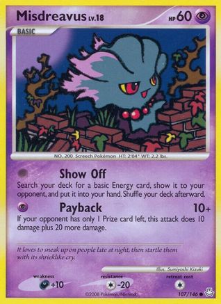 Misdreavus (107) Reverse Holofoil - Legends Awakened