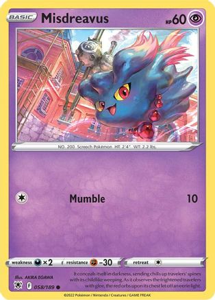 Misdreavus (58) Reverse Holofoil - Astral Radiance
