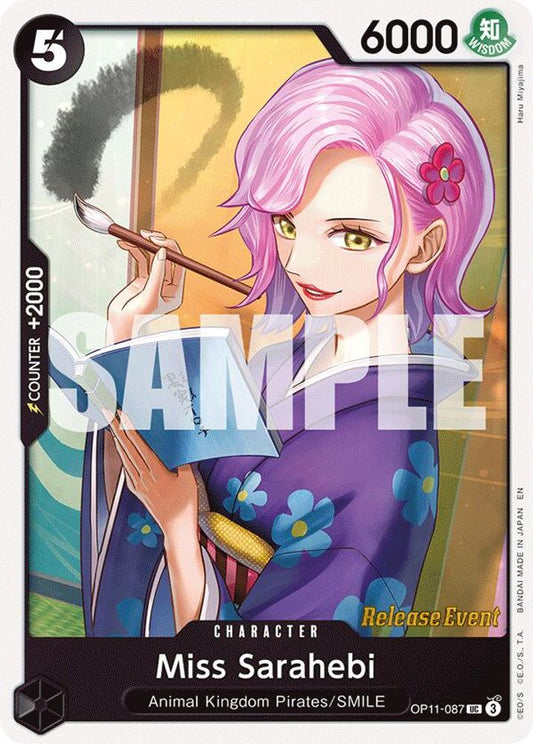 Miss Sarahebi (OP11-087) Release Event Cards