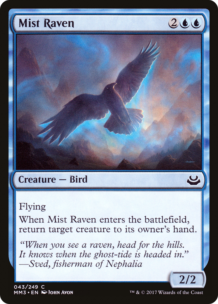 Mist Raven (043) Foil - Modern Masters 2017