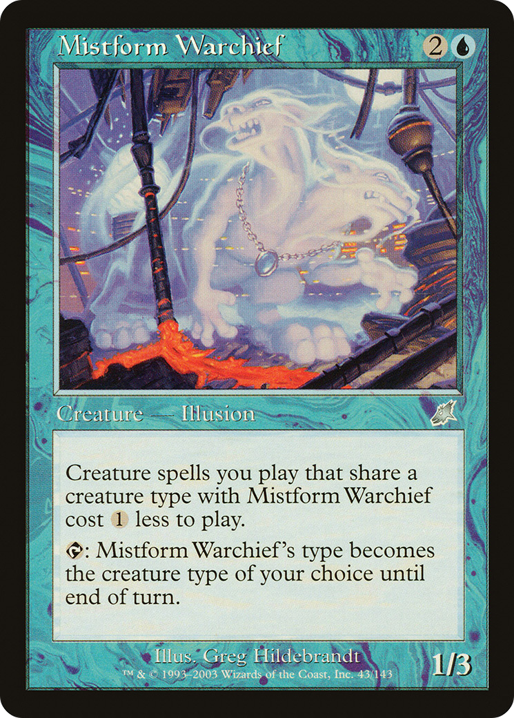 Mistform Warchief (043) Foil - Scourge