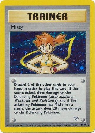 Misty (18) (Unlimited) Holofoil - Gym Heroes
