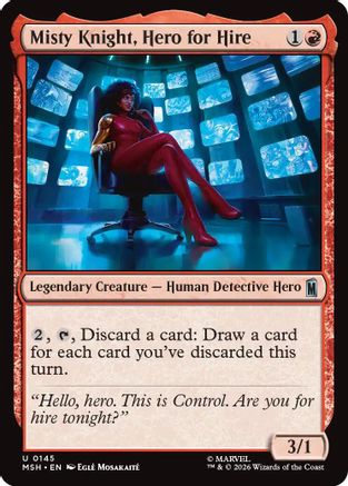 Misty Knight, Hero for Hire (145) Foil - Marvel Super Heroes