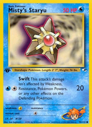 Misty's Staryu (90) (1st Edition) - Gym Heroes