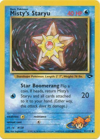 Misty's Staryu (92) (Unlimited) - Gym Challenge