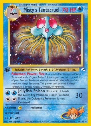Misty's Tentacruel (10) (1st Edition) Holofoil - Gym Heroes