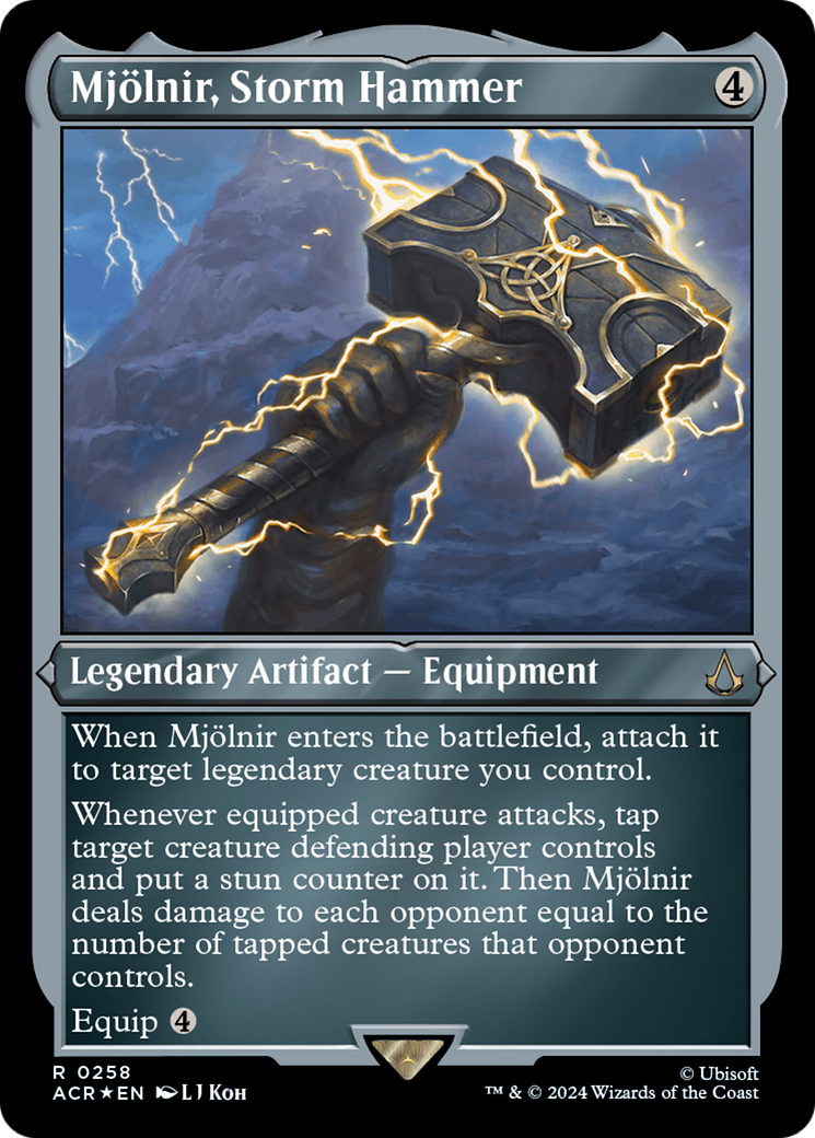 Mjolnir, Storm Hammer (258) Etched Foil - Assassin's Creed