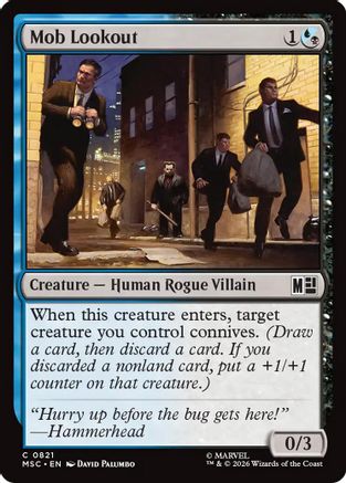 Mob Lookout (821) Foil - Commander: Marvel Super Heroes
