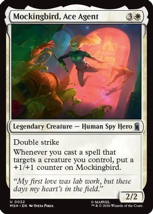 Mockingbird, Ace Agent (022) Foil - Marvel Super Heroes