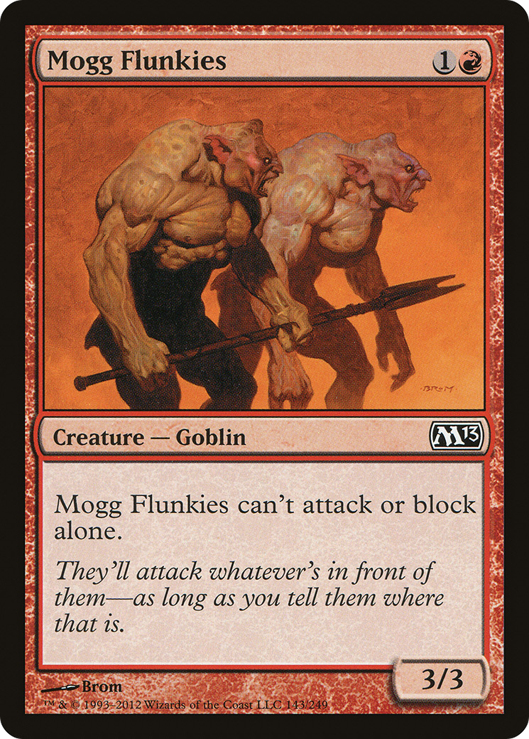 Mogg Flunkies (143) Foil - Magic 2013