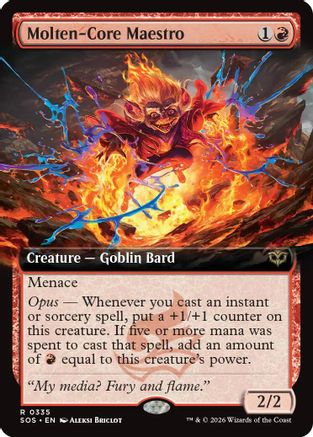 Molten-Core Maestro (Extended Art) (335) Foil - Secrets of Strixhaven