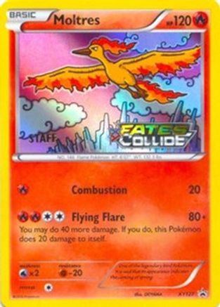 Moltres (Prerelease) [Staff] (XY127) Holofoil - Black Star Promos