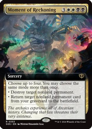 Moment of Reckoning (Extended Art) (353) Foil - Secrets of Strixhaven